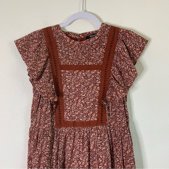 Madewell Madewell Flutter-Sleeve Mini Dress in Cottage Garden XXS - Picture 4 of 10